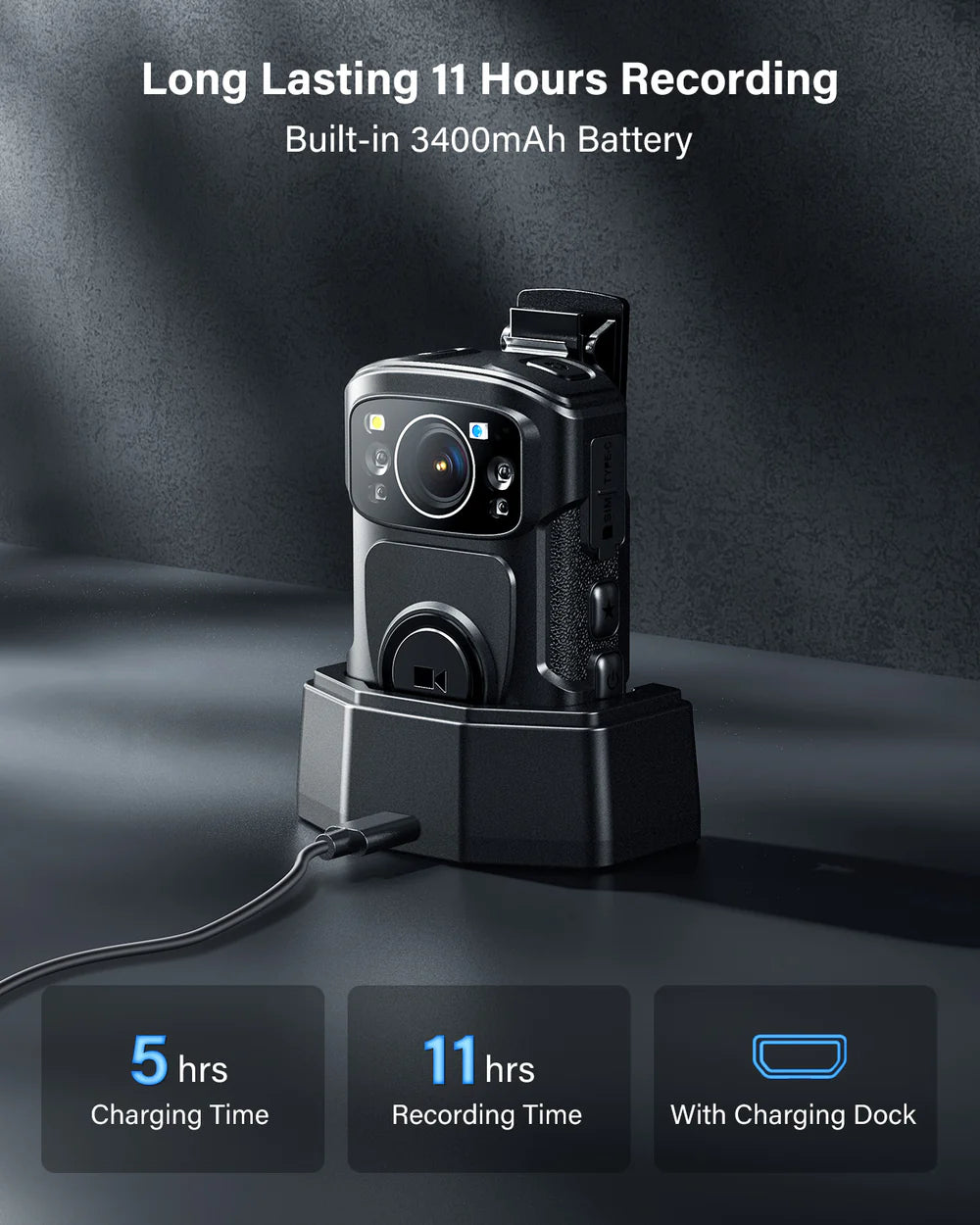 BOBLOV B4K5 Body Cam