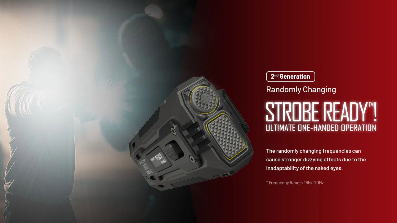 Nitecore - EDC37 - 8000 Lumens, 420 metri, Batteria 8000mAh, Ricarica USB-C - Torcia Tattica a LED