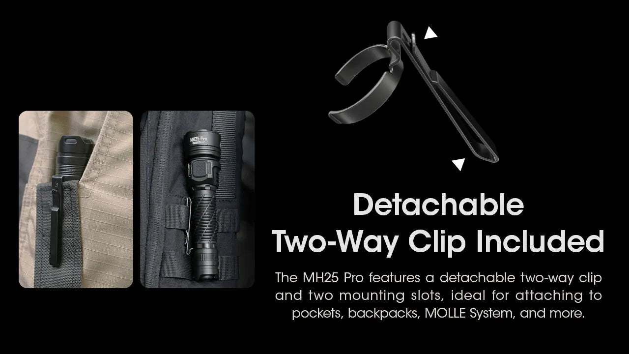 Nitecore - MH25 Pro - Ricaricabile USB - 3300 Lumens e 705 Metri - Torcia Led