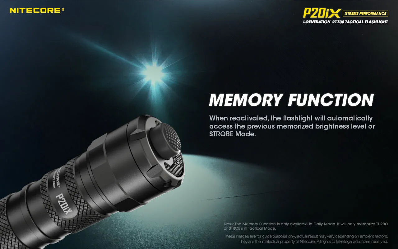 Nitecore - P20iX Torcia Tattica Ricaricabile USB-C - 4000 Lumens e 221 metri