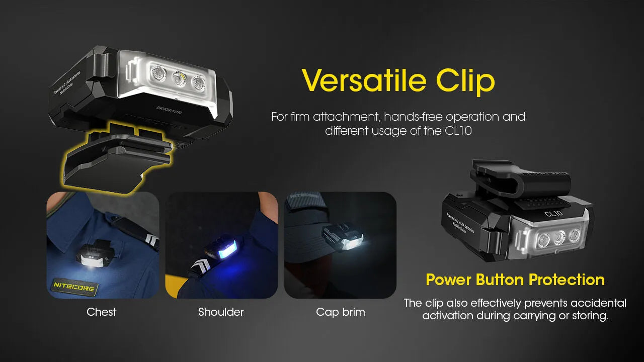 Torcia lampeggiante Rosso/Blu Nitecore - CL10