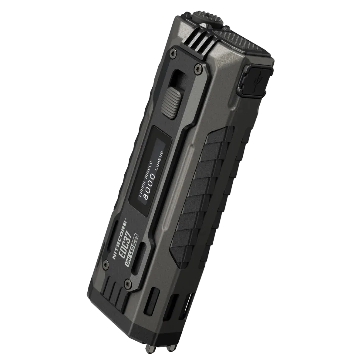 Nitecore - EDC37 - 8000 Lumens, 420 metri, Batteria 8000mAh, Ricarica USB-C - Torcia Tattica a LED