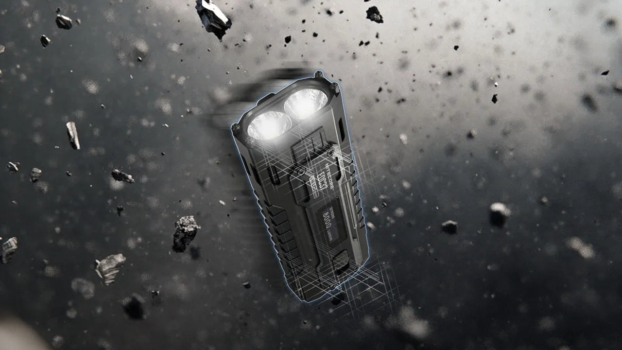 Nitecore - EDC37 - 8000 Lumens, 420 metri, Batteria 8000mAh, Ricarica USB-C - Torcia Tattica a LED