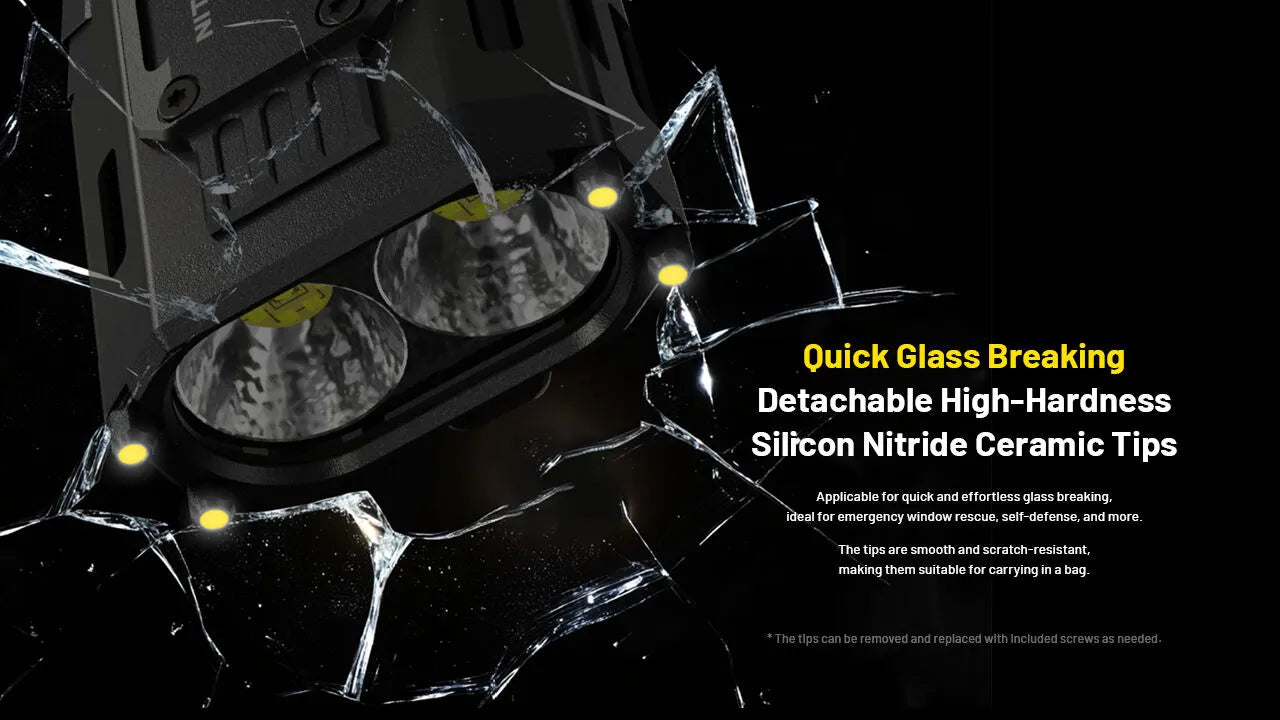 Nitecore - EDC37 - 8000 Lumens, 420 metri, Batteria 8000mAh, Ricarica USB-C - Torcia Tattica a LED