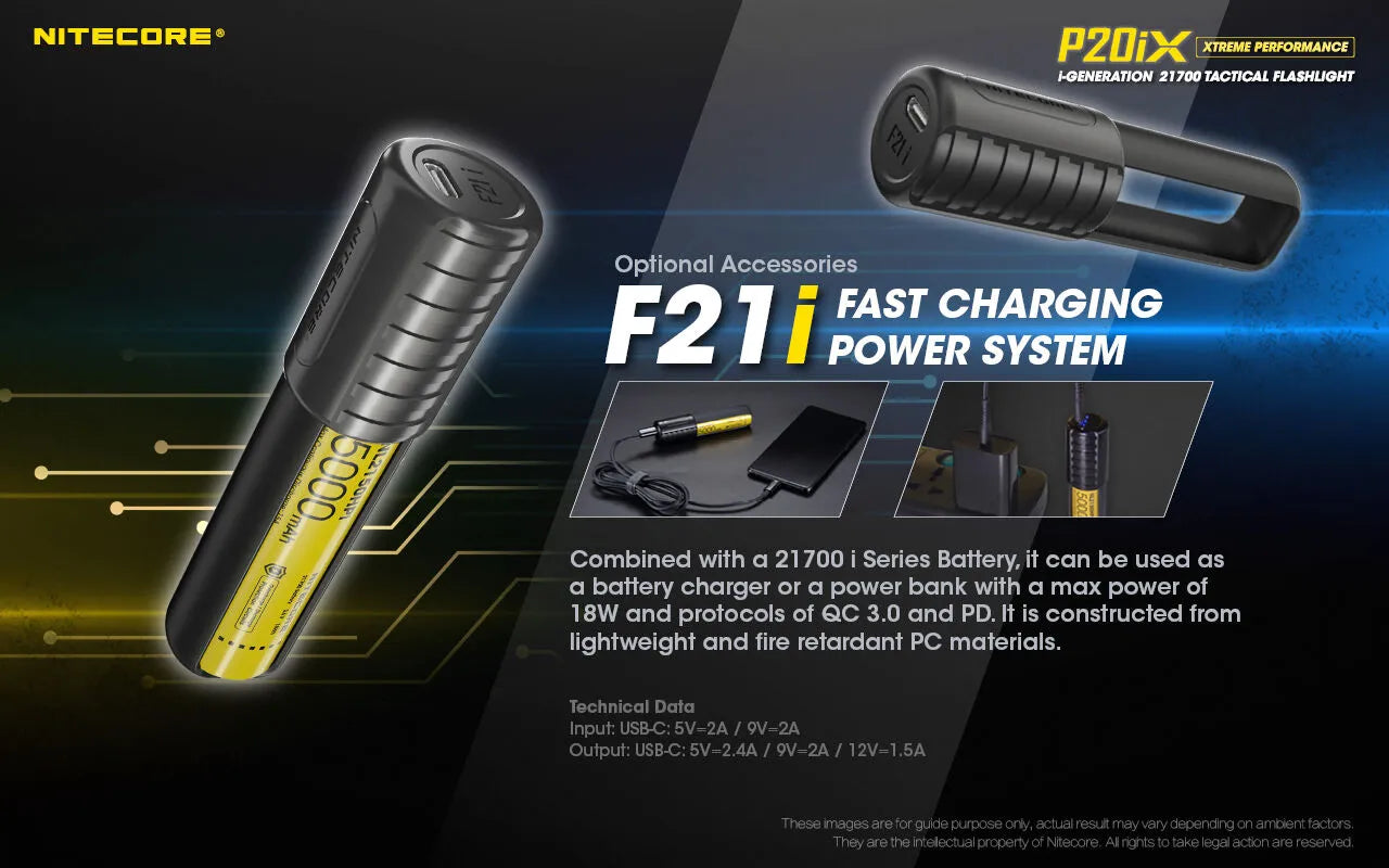 Nitecore - P20iX Torcia Tattica Ricaricabile USB-C - 4000 Lumens e 221 metri